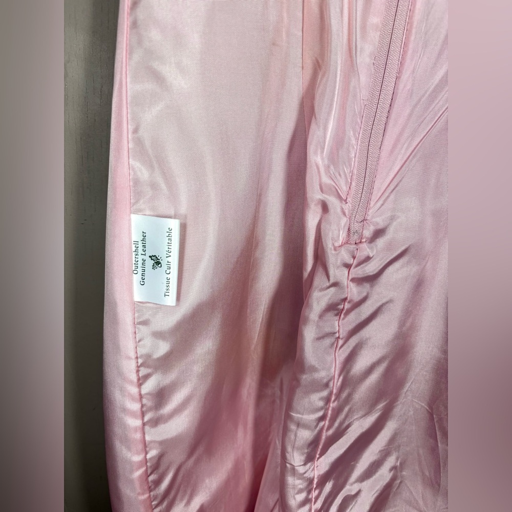 DANIER Suede Pink Sheath Dress - Picture 3 of 5